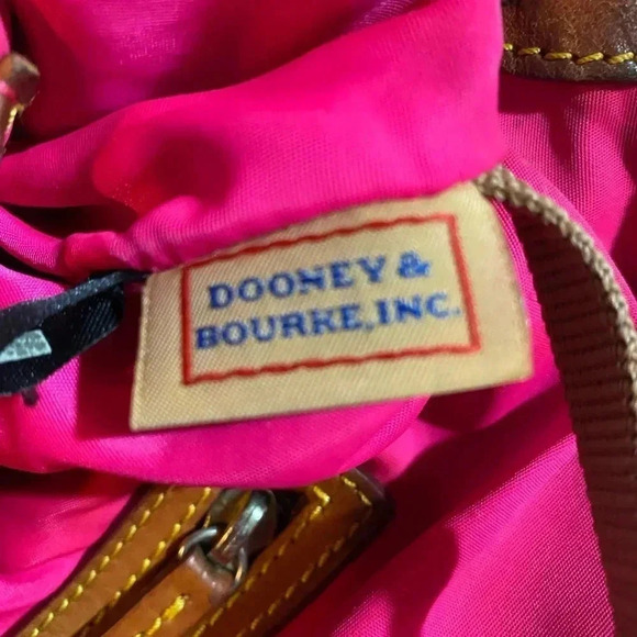 Dooney Bourke navy blue nylon satchel handbag - Picture 10 of 13